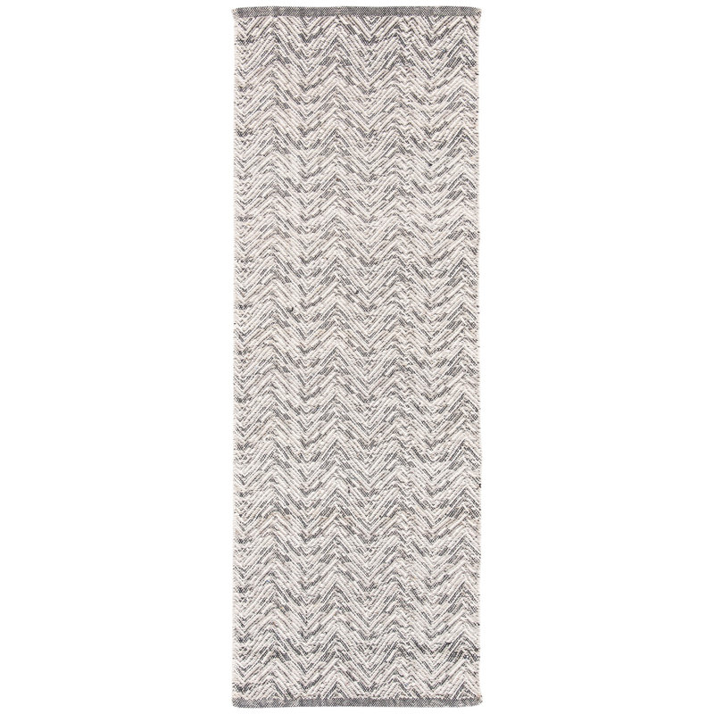 Coates Kilim Hand Woven Wool Chevron Rug, Runner 2'3" x 7'