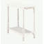 Table d'appoint / table de chevet moderne moderne transitionnelle blanche 1pc