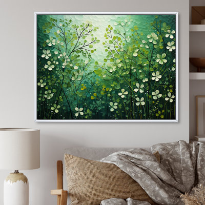 " White And Green Herbs Symphony II "