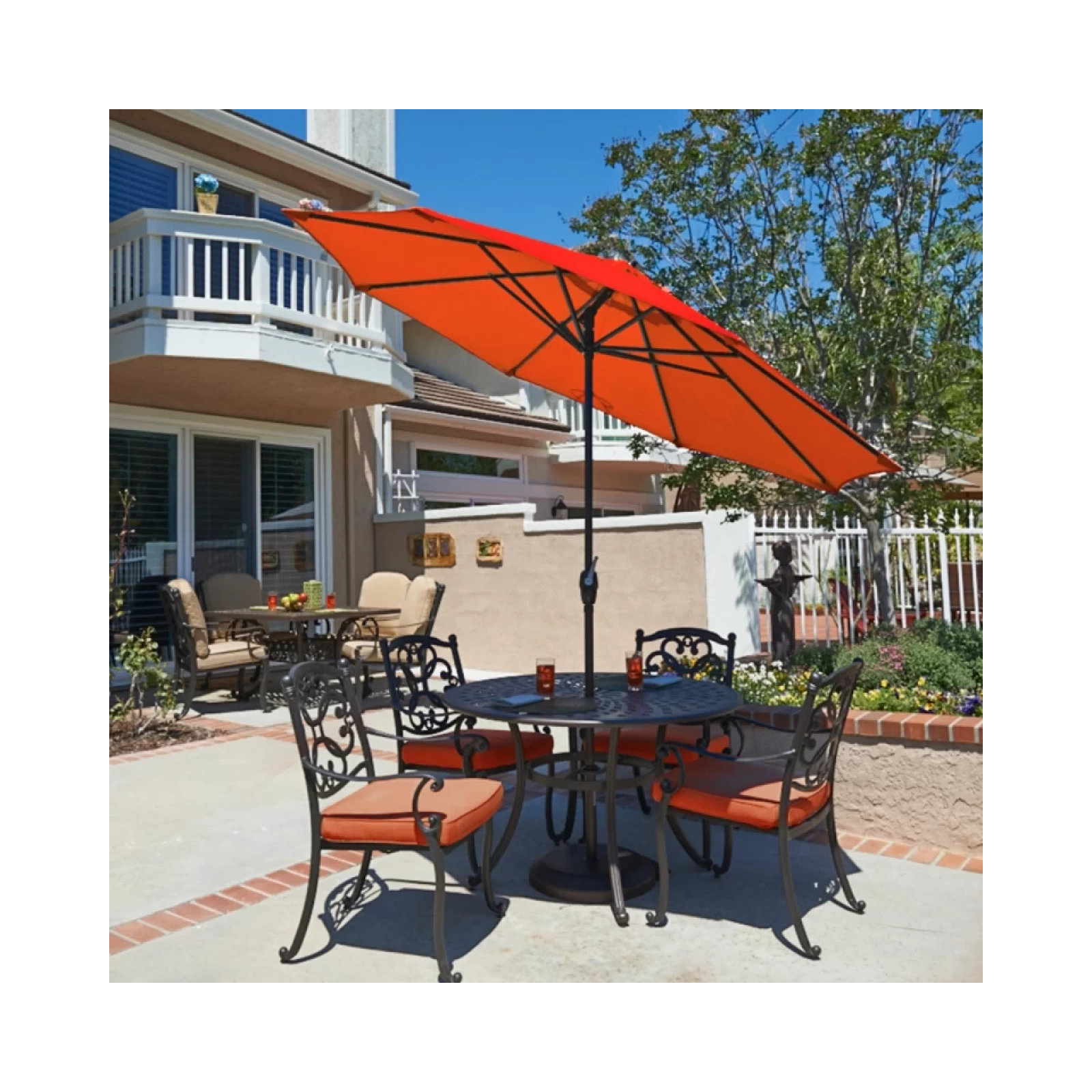 Stevie 108'' Outdoor Umbrella, Sunset Performance