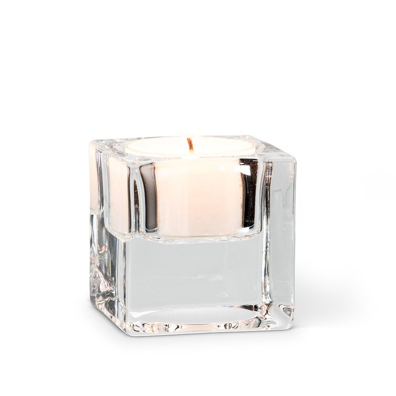 2'' H Glass Tabletop Tealight Holder