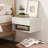 Modern Floating Bedroom Nightstand with Storage Drawer and Open Shelf Cubby-68588420
