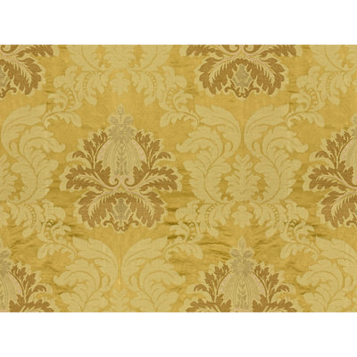 Emilia Damask Fabric - Gold