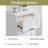 4-Drawer Narrow Bathroom Floor Cabinet with Space-Saving Vertical Design