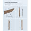 Burdzel Rectangular Market Parasol-24857056-24857057