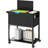 Rolling File Cart, Mobile File Cabinet With Wheels, File Cart With Hanging Files And Flip-Up Lid, Open Storage Shelf, For A4/Letter/Legal-Size, Home Office, Black