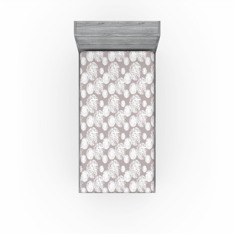 Drap-housse à motif abstrait Ambesonne, Drap-housse de taille simple