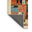 Tapis gris/beige/rouge contemporain-1950184817