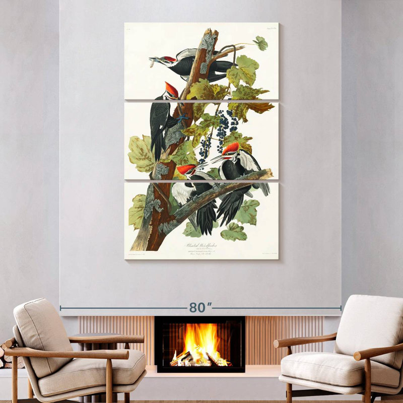 Brampt Pileated Woodpecker, 74" H x 48" W