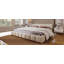 Grand lit tapissier élégant avec motif damier-296951613-296951612