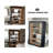 Vintage Wooden Bookshelf With A Rustic Finish