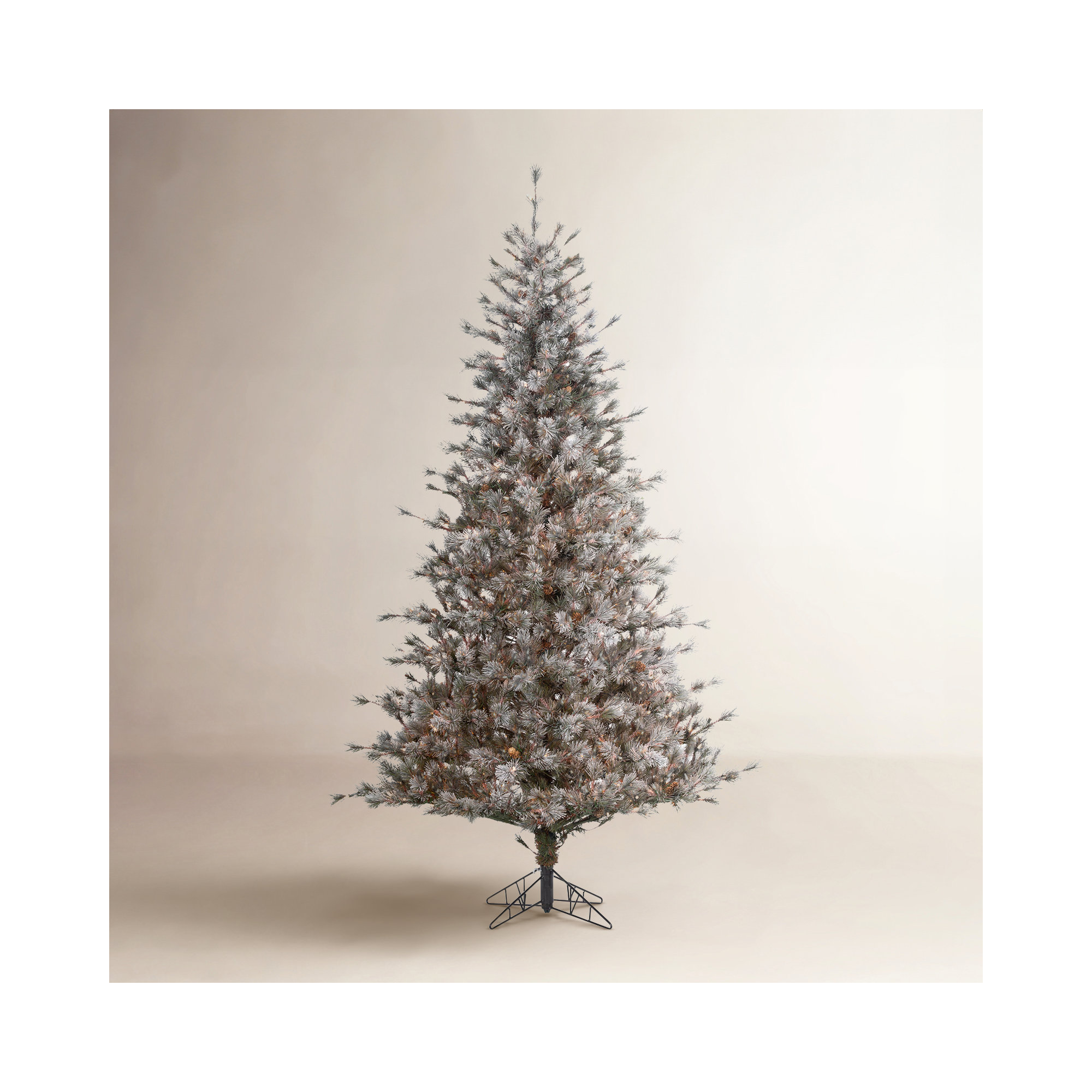 90' Lighted Artificial Pine Christmas Tree