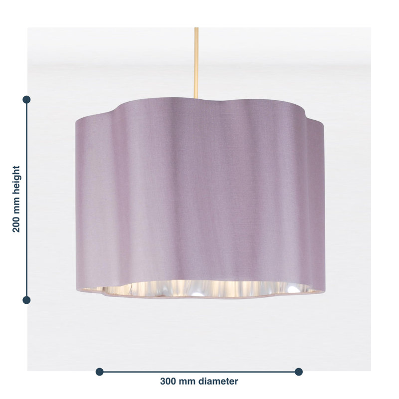20 cm H Drum Cotton Pendant Shade ( Uno ), Blush Pink