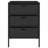 vidaXL Outdoor Storage Box 50 Gal Deck Box PE Rattan with Water-Resistant Bag, Black 21.7"x23.2"x31.5" Storage Cabinet with 3 Drawers for Cushions & Equipment-1753099504