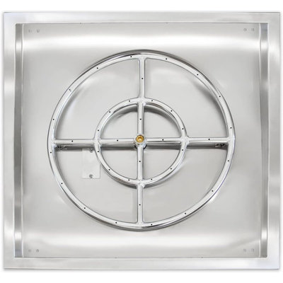 Bluegrass Living Stainless Steel Square Drop-In Fire Pit Burner - Model# BFP24SK