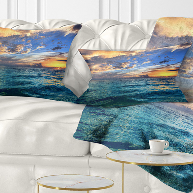 Coussin lombaire de mer tropicale exotique