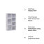 Cassien 108cm H x 59.5cm W Cube Bookcase-905368913
