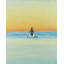 «A Surfer Natation» par Dawn - reproduction encadrée de chambre à coucher jaune