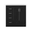 Ensemble de meuble-lavabo double 60 po avec lavabo double 60 po-617108677