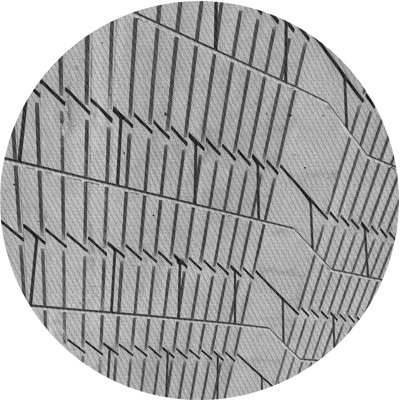 Tapis zone grise à motifs
