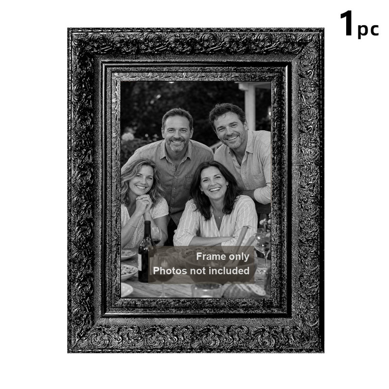 Cadre photo simple noir 1PC 11 "x 14" avec table ou mur, Black, 1, 11" W x 14" H