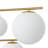 6-Light Opaque White Glass Sphere Tiered Chandelier