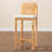 Bilol 31.5'' Rattan and Mahogany Wood Stool