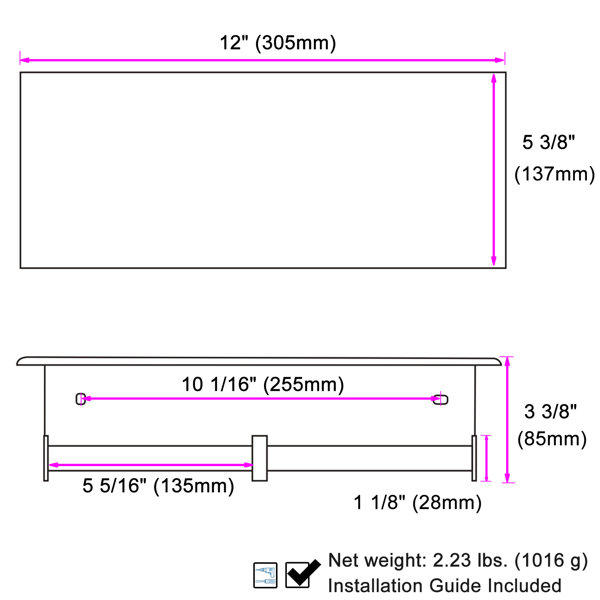 Dimensions du produit