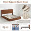 Structure de lit très grand avec rangement escamotable Aucune base de matelas requise