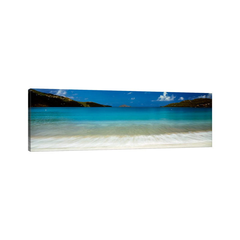 Magens Bay St Thomas, Îles Vierges - reproduction de photo sur toile, Pas de tapis, Toile tendue, H 12 po x l 36 po x 1,5 po