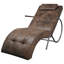 Chaise longue méridienne intérieure avec coussin en similicuir-762303962