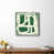 Toile avec cadre blanc