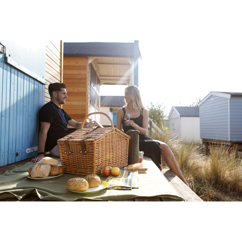Somerset Deluxe Picnic Basket, Brun pâle