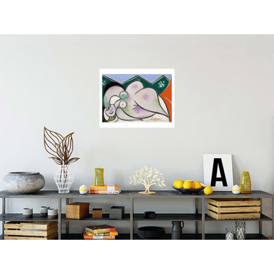 Femme allongée par Pablo Picasso - Estampe numérique