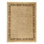 Hand Knotted Wool Area Rug in Beige And Black