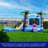 HeroKiddo Ocean Shark Inflatable Water Slide Bounce House Combo (with Pool and Blower)