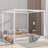 Wood Canopy Platform Bed-114229256-114229257