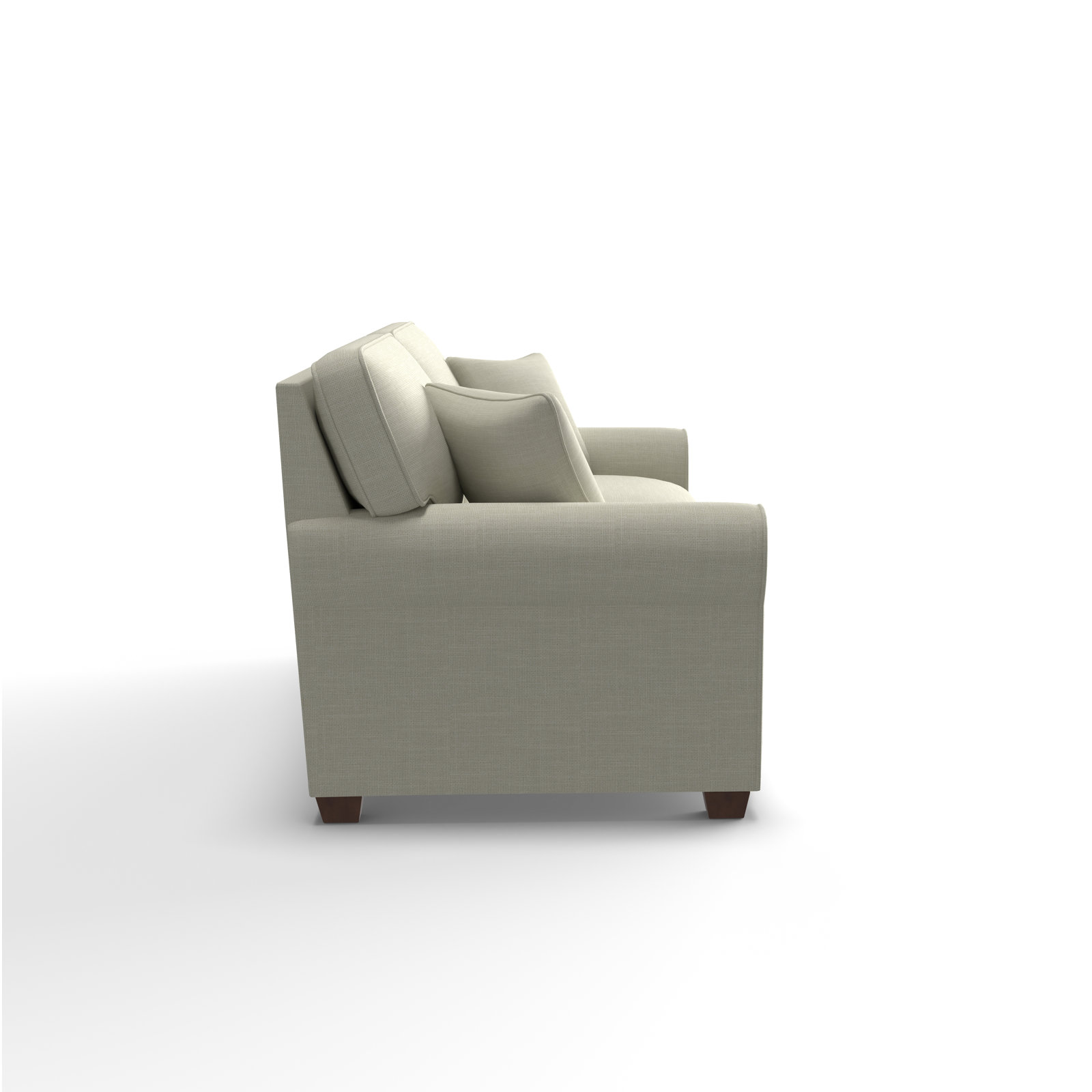 Shannon 36" Sofa Bed, Dark Walnut, Conversation Pearl Basketweave