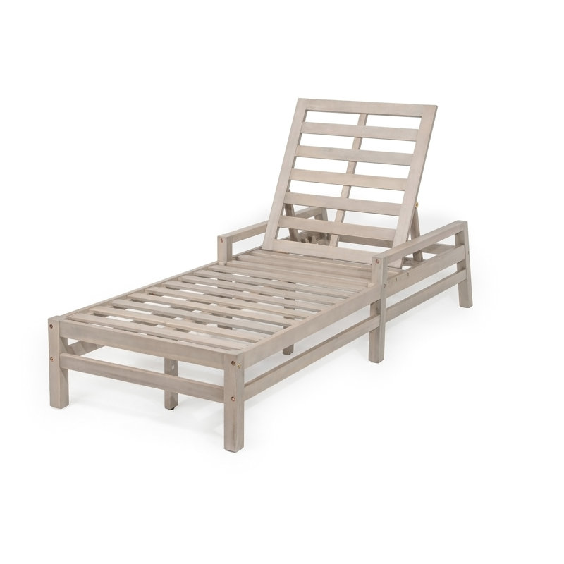 Ensemble de 2 chaises longues réglables à 5 positions pour l'extérieur, Gris