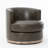 Arabella Genuine Leather Swivel Barrel Chair -111918343