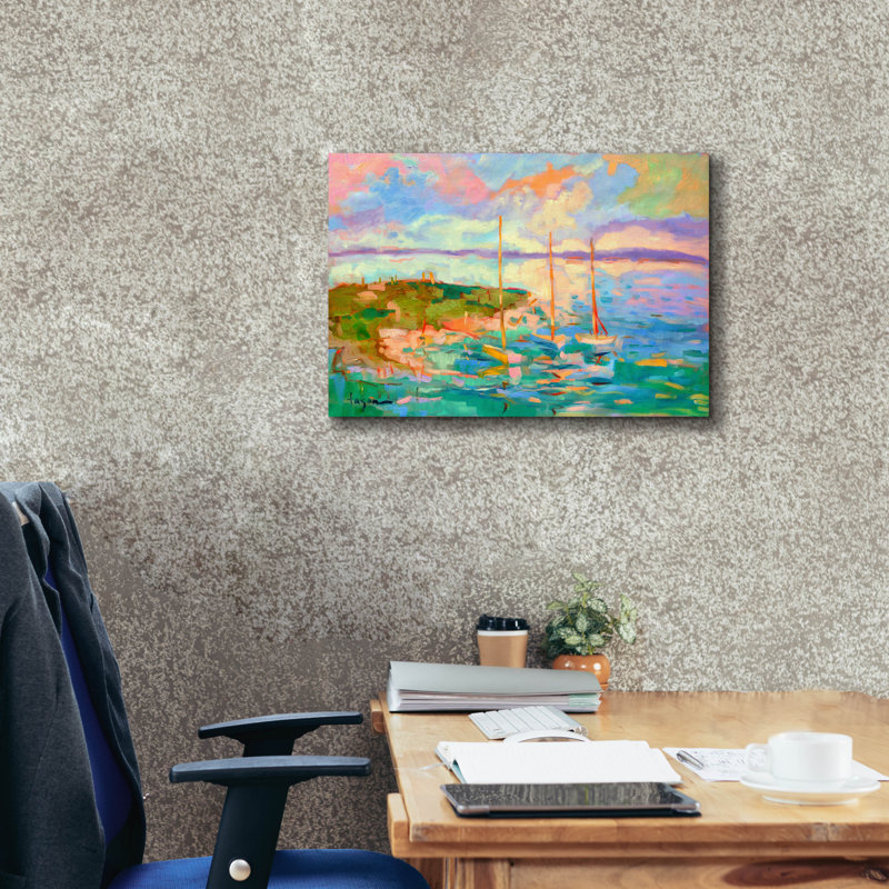  «A Peaceful Evening» par Dorothy Fagan, art mural sur toile, 26 po x 18 po
