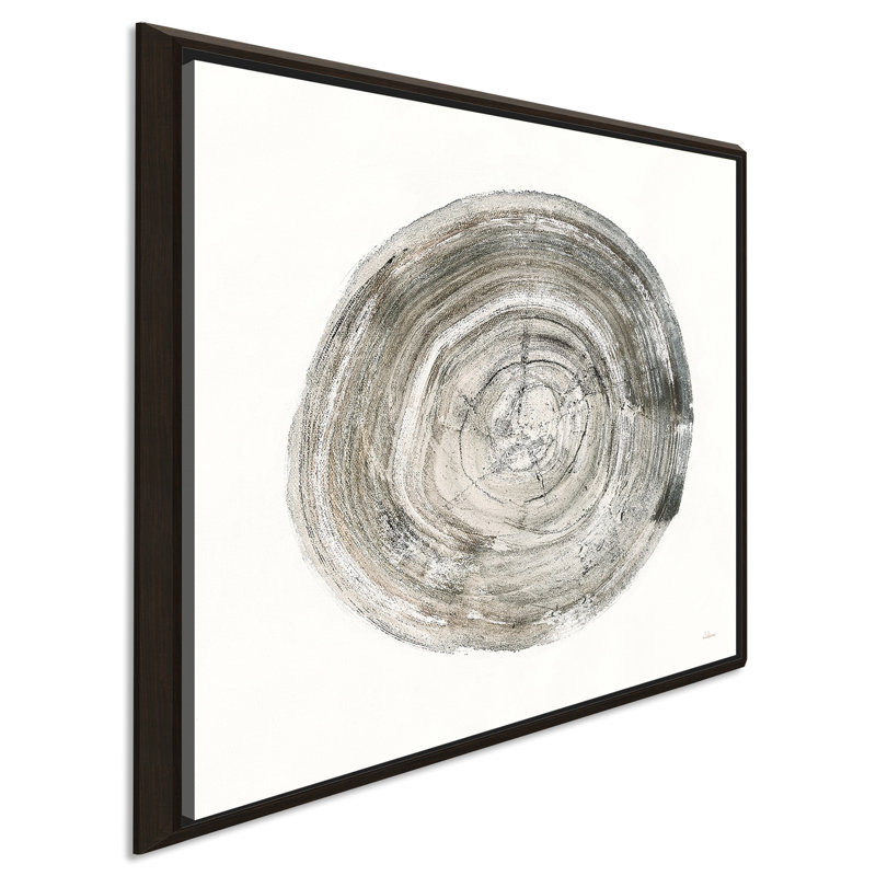 " Counting The Years II ", 31.5" H x 31.5" W x 2" D, Espresso Floater Frame