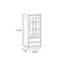 Armoire d'appoint en verre simple