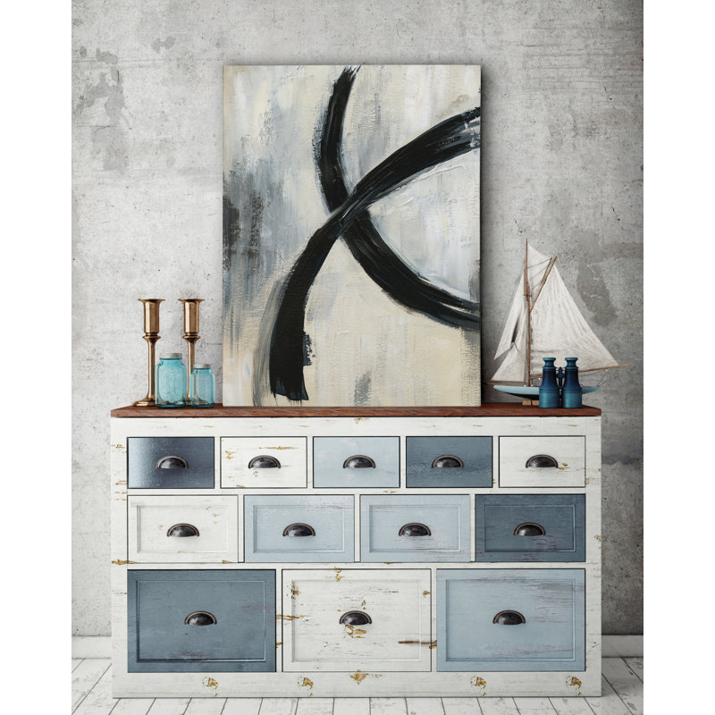 « abstract rings i », impression sur toile tendue, H 24 po x l 32 po x P 1,5 po