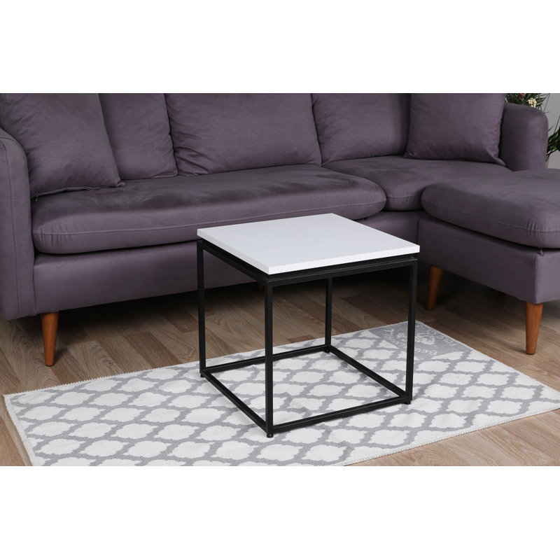 Table basse Lacon, Blanc