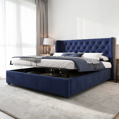 Antoinet Upholstered Single (3') Velvet Bed