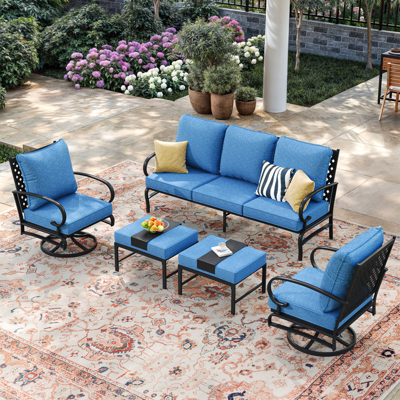 5 Piece Outdoor Conversation Set