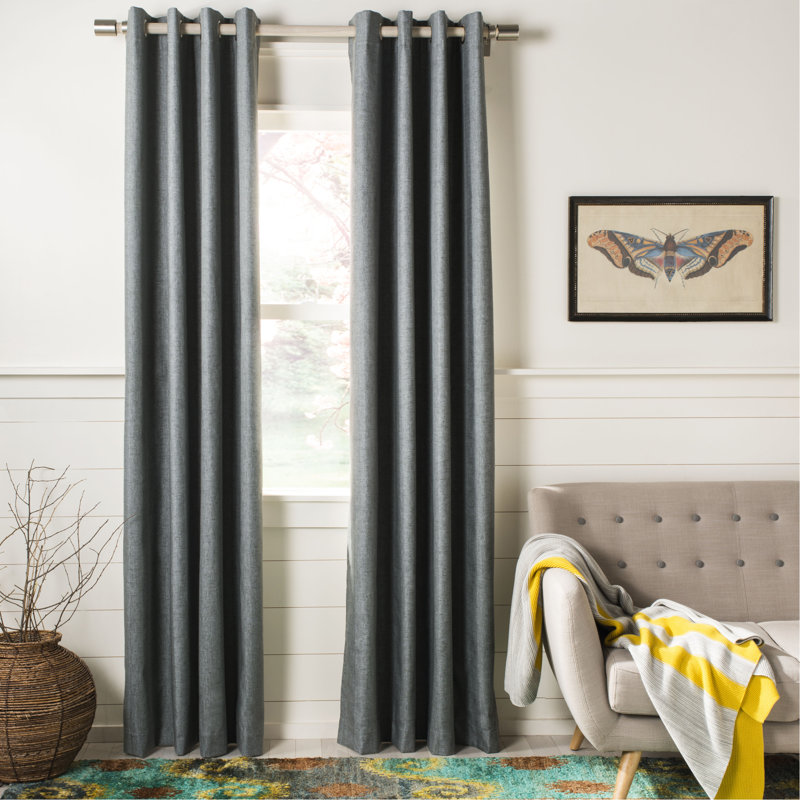 Kina Room Darkening Curtain Single Panel, 52" W x 96" L