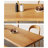 Brown Rectangular Solid Wood Dining Table-1379005455