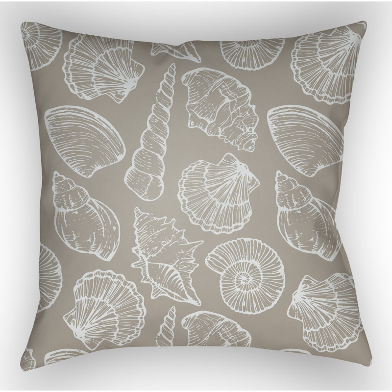 Outdoor Throw Pillow, 18" H x 18" W x 4" D, Brown